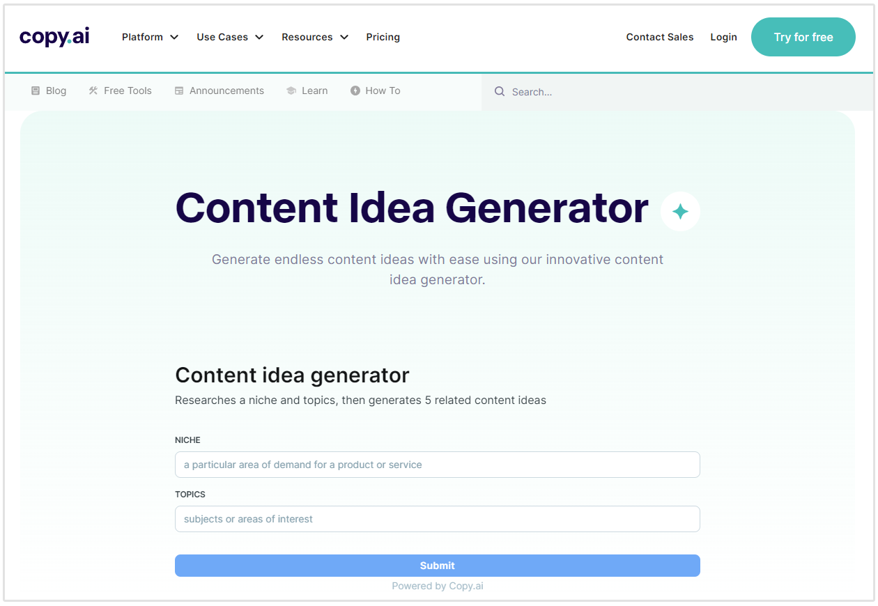 content idea generator